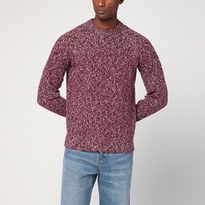 DRUMOHR Men's Speckled Knit Crew Neck Sweater Men PURPLE Sweaters & Cardigans